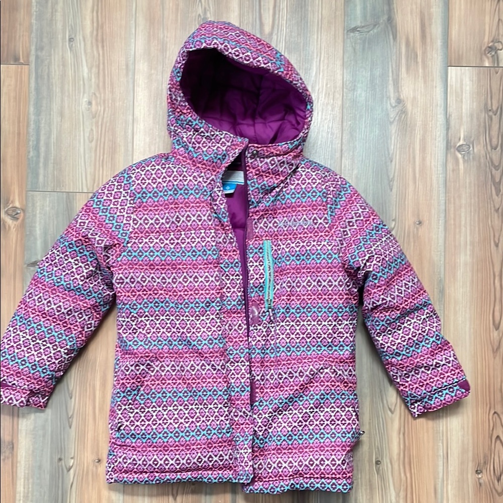 Columbia Insulated Ski Snow Jacket Girls Size Small (7/8)